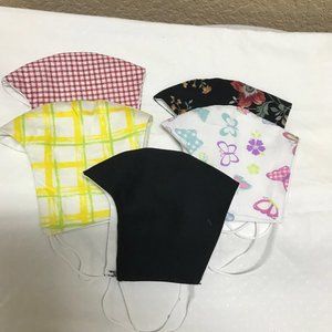 5 for $20 Face Masks lot cotton elastic homemade